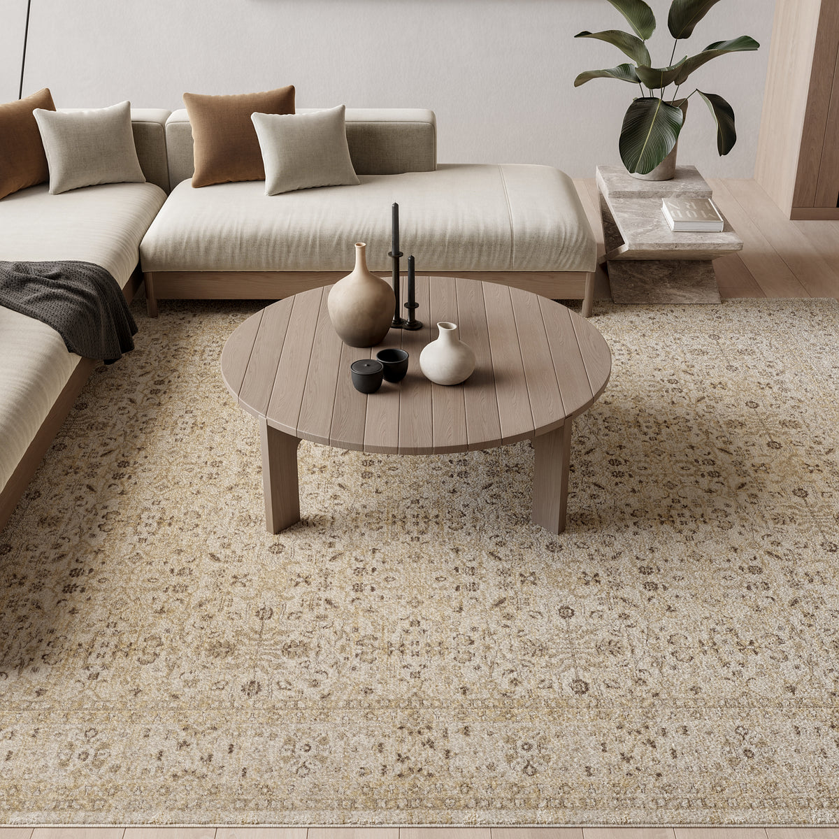 Soft Mist SMI02 Beige Rug