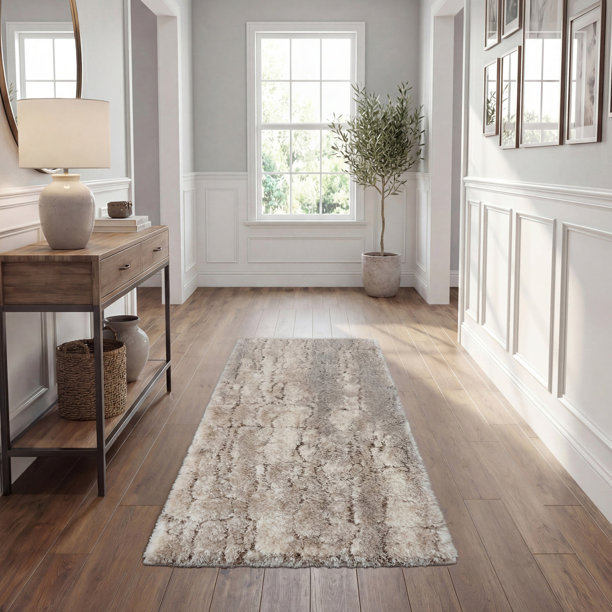 Dreamy Shag DRS09 Ivory Beige Rug