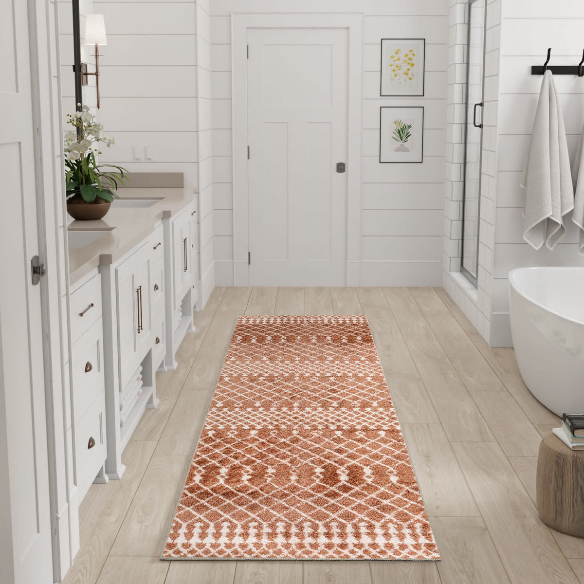 Astra Machine Washable ASW10 Copper Rug
