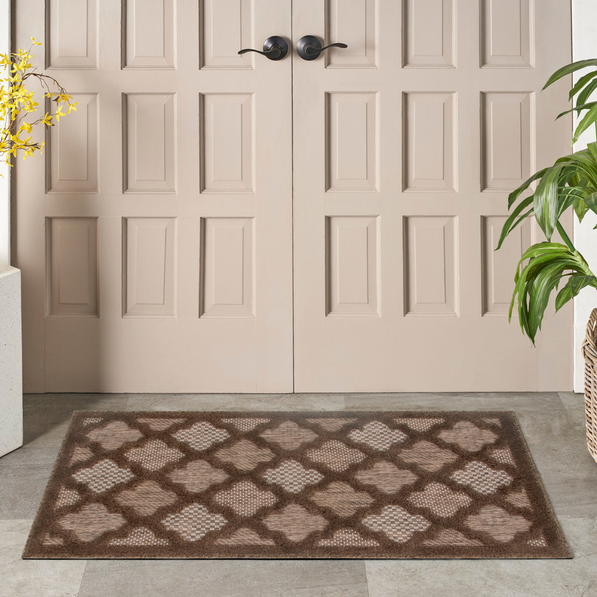 Easy Care NES01 Brown Rug