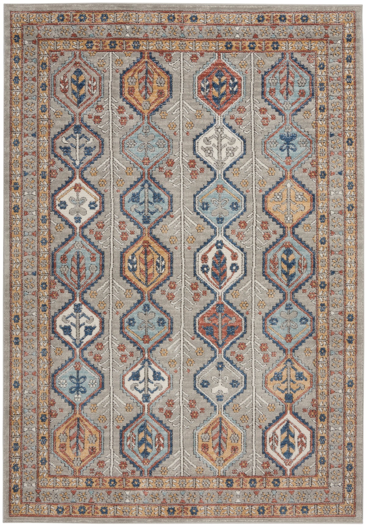 Quarry QUA15 Grey Multicolor Rug