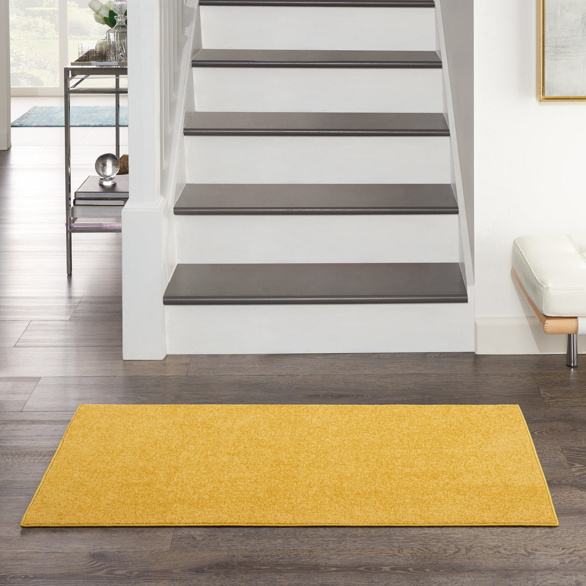 Nourison Essentials NRE01 Yellow Rug