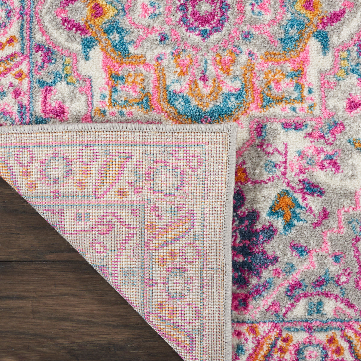 Passion PSN20 Light Grey Pink Rug