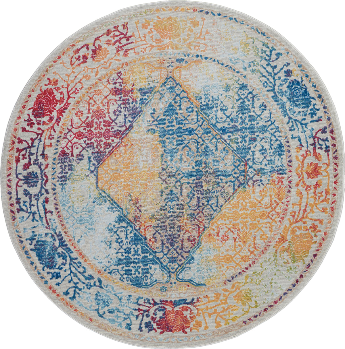 Ankara Global ANR04 Ivory Multicolor Rug