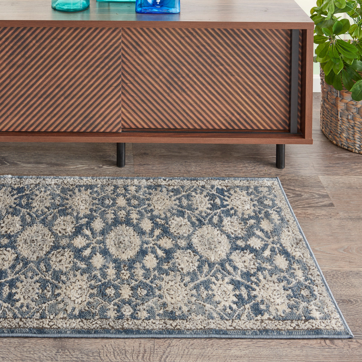 Quarry QUA06 Blue Beige Rug