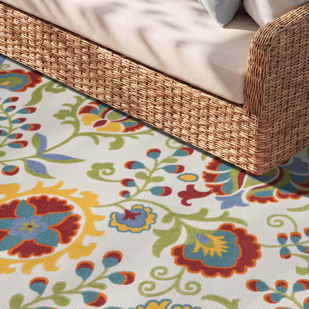 Aloha ALH17 Ivory Multicolor Rug