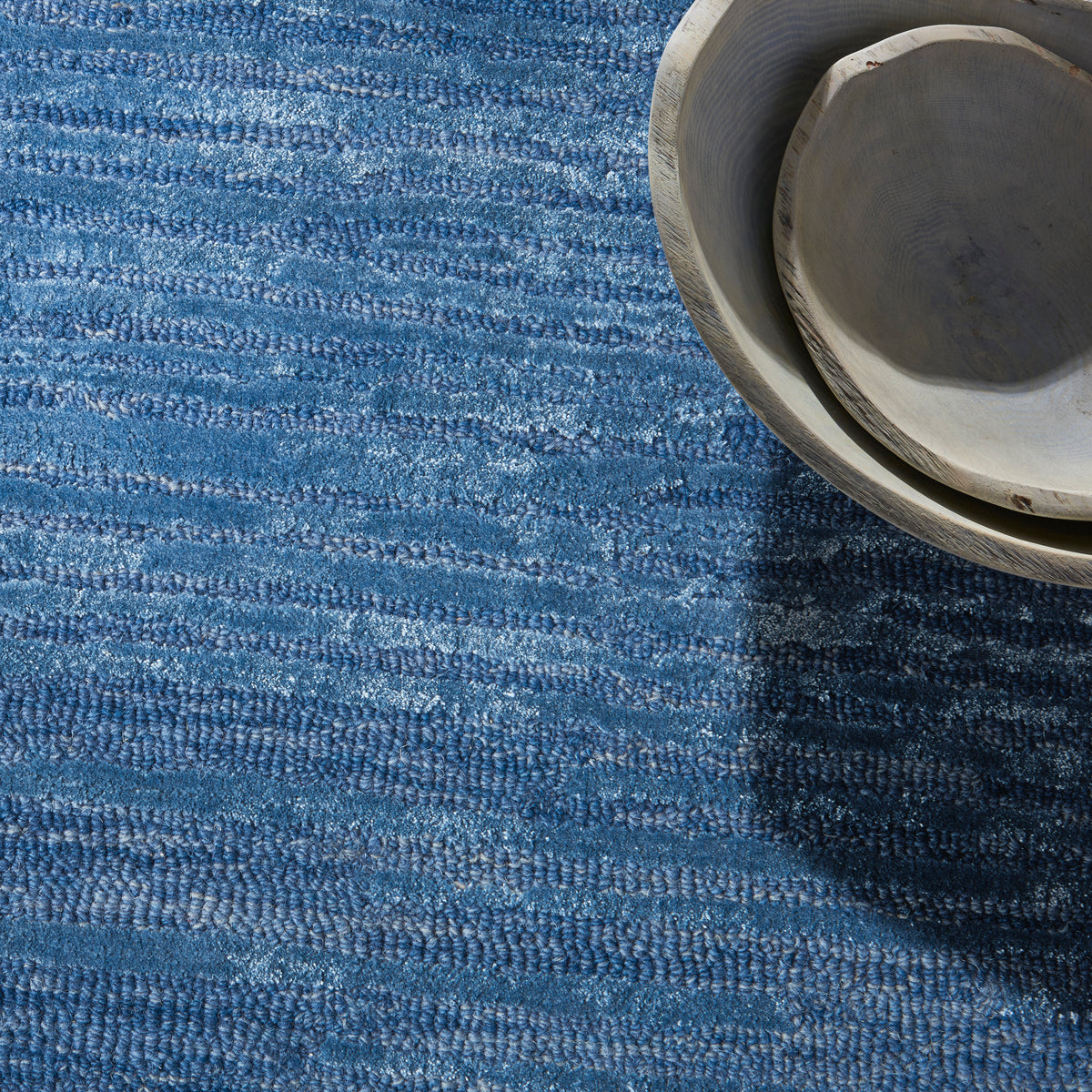 CK010 Linear LNR01 Blue Rug