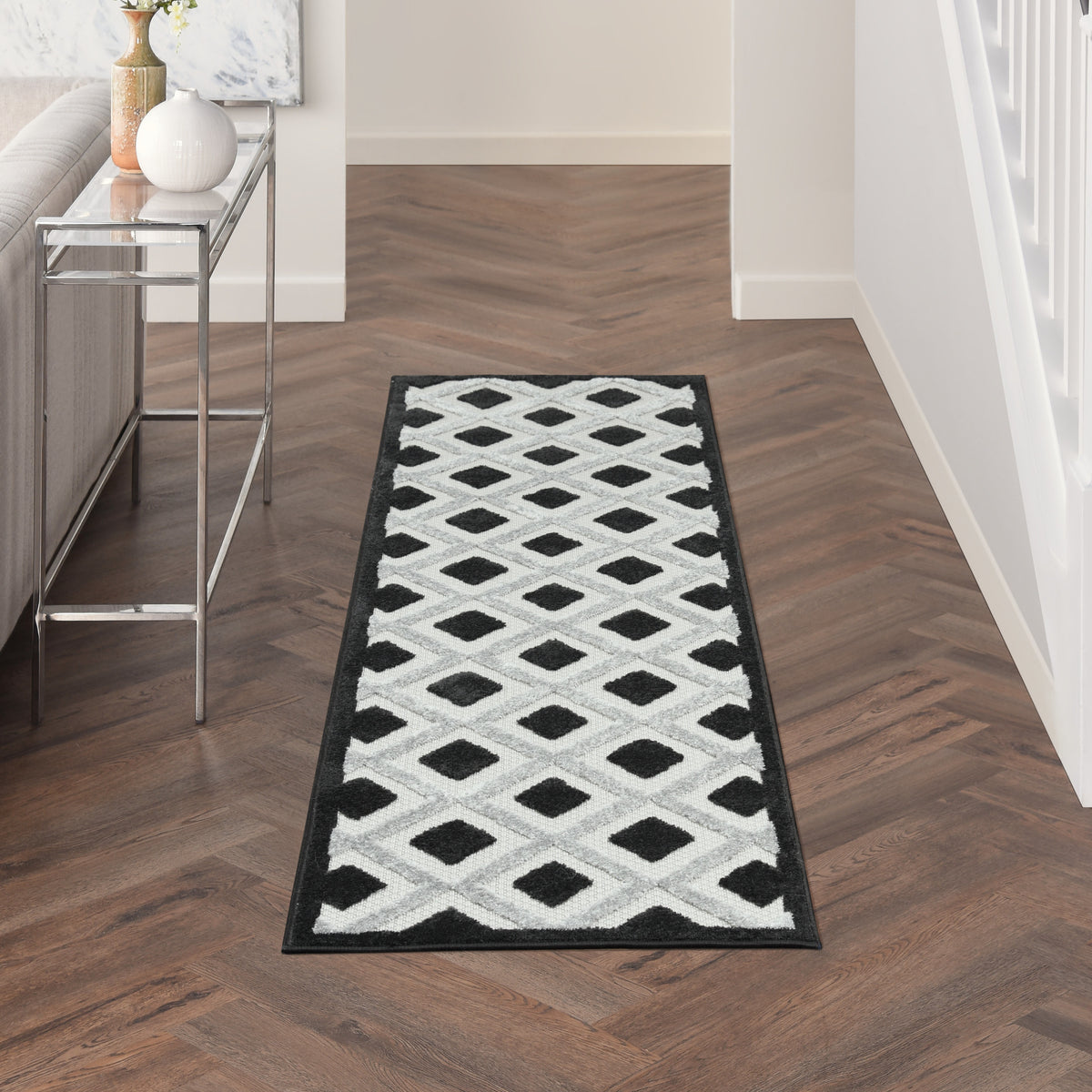 Aloha ALH26 Black White Rug
