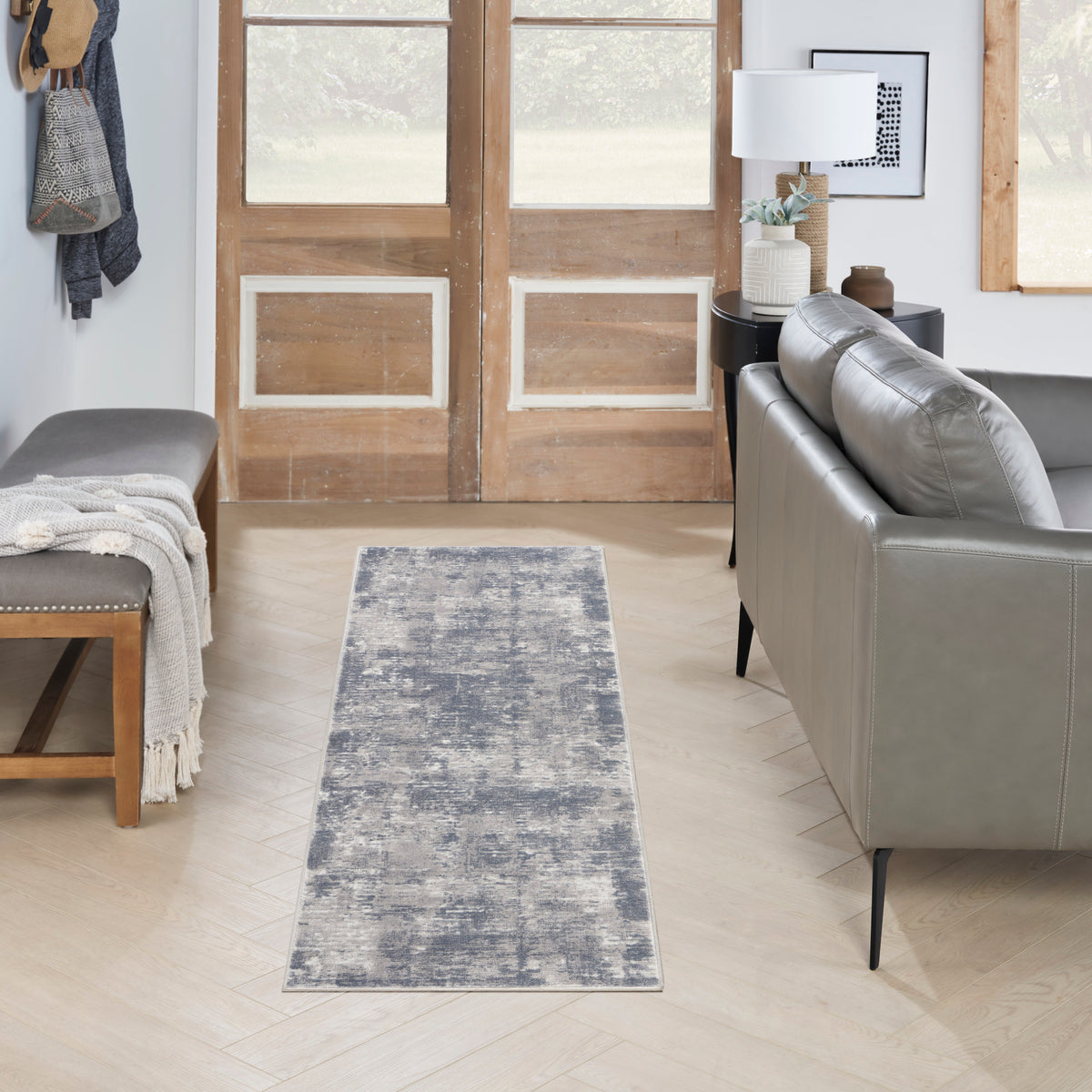Rustic Textures RUS05 Grey Rug
