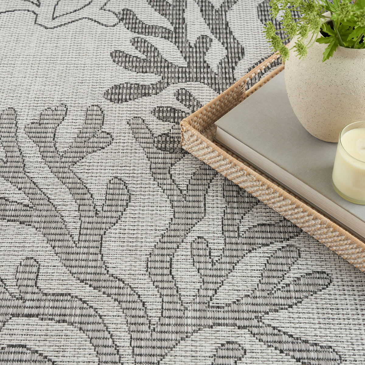 Garden Oasis GOA05 Grey Rug