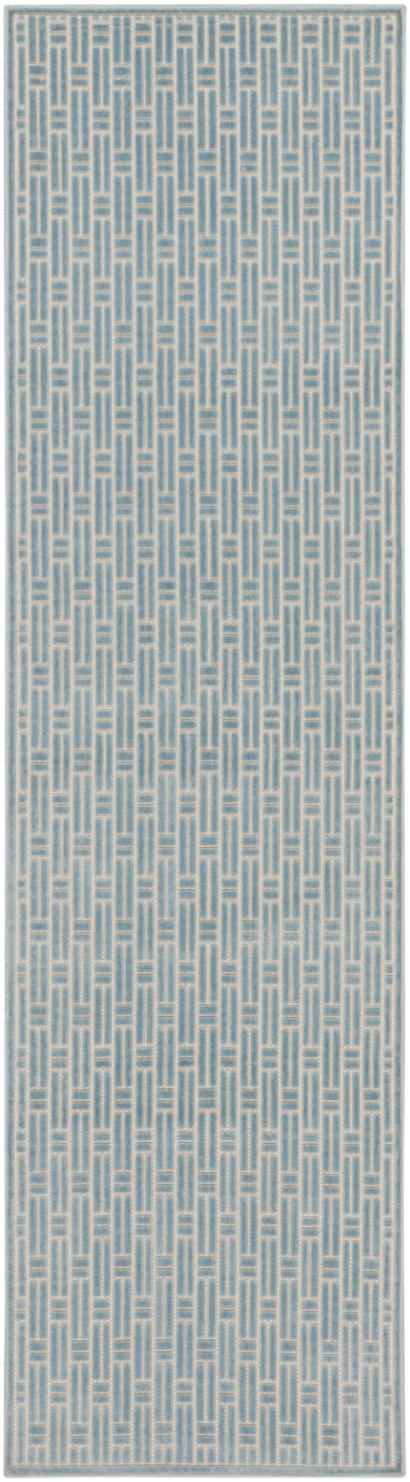 Washable Charm WCH02 Blue Ivory Rug