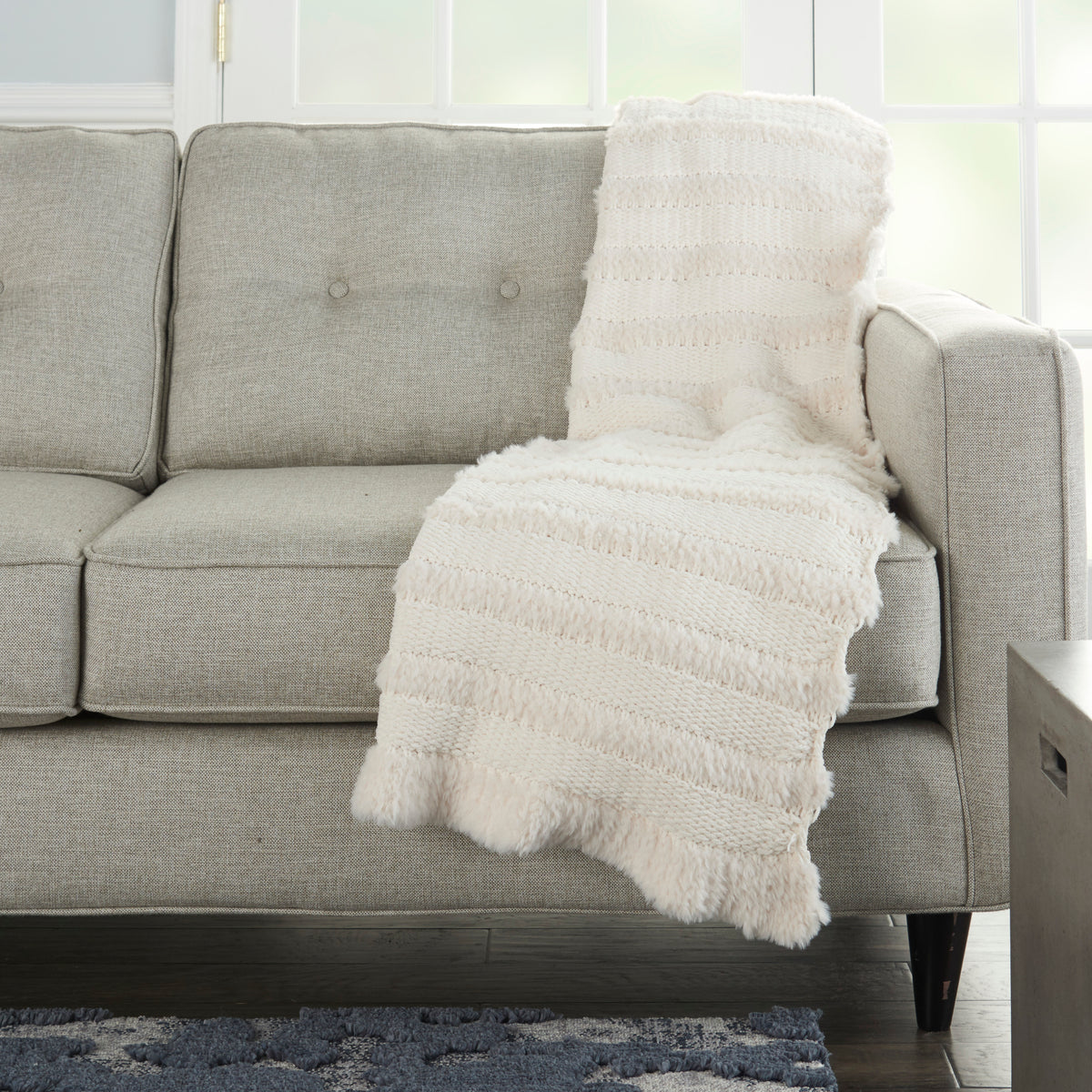 Throw VV190 Ivory 50" x 60" Throw Blankets