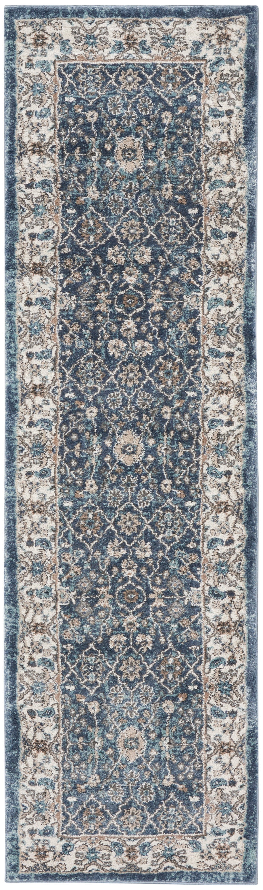 American Manor AMR01 Blue Ivory Rug