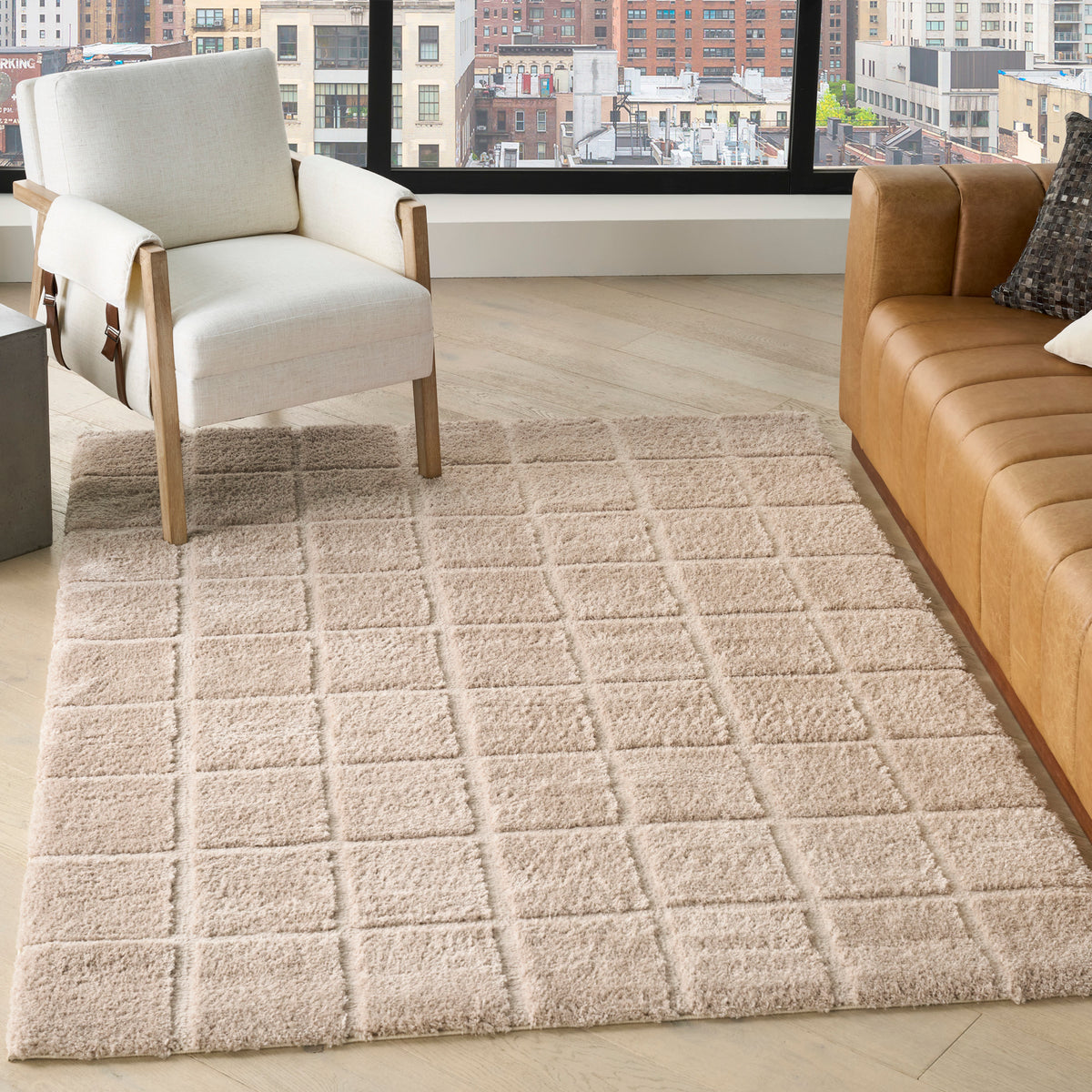 West End Ave WTE01 Beige Rug