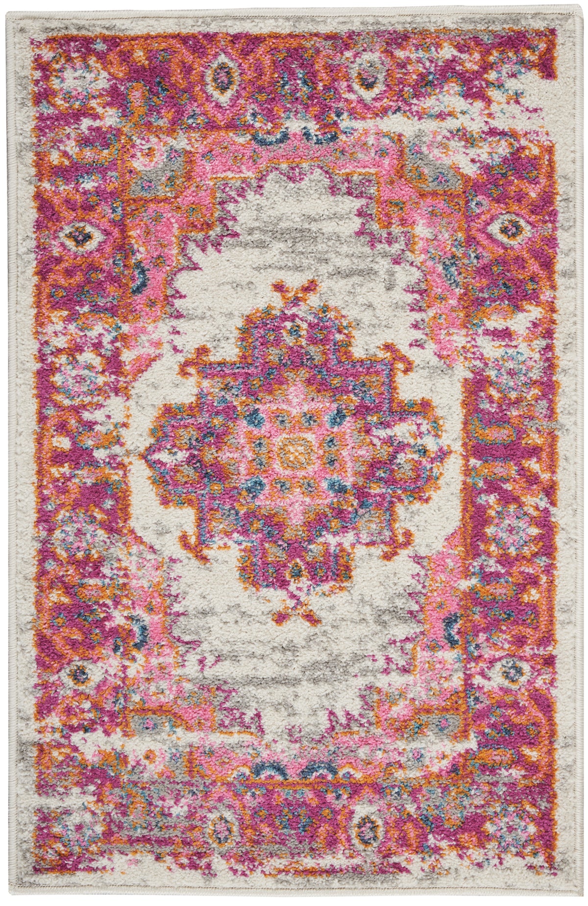 Passion PSN03 Ivory/Fuchsia Rug