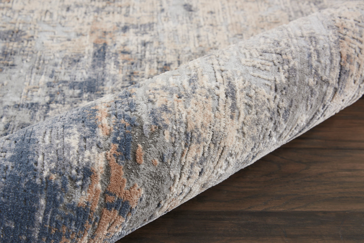Rustic Textures RUS01 Grey Beige Rug