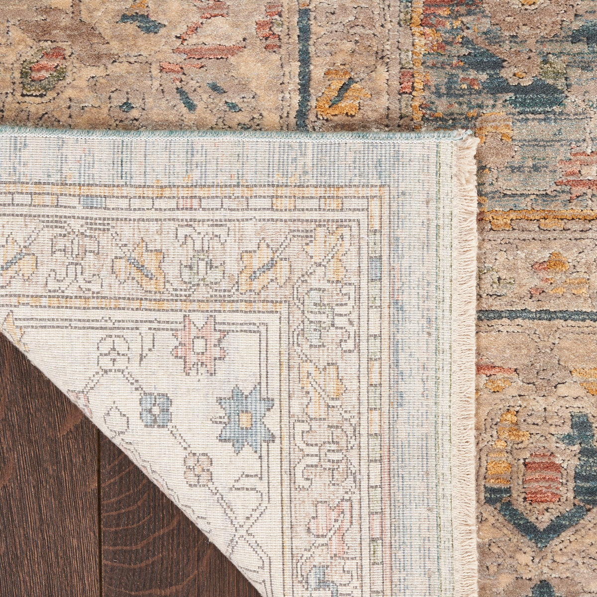 Luxurious LRS03 Ivory Blue Rug