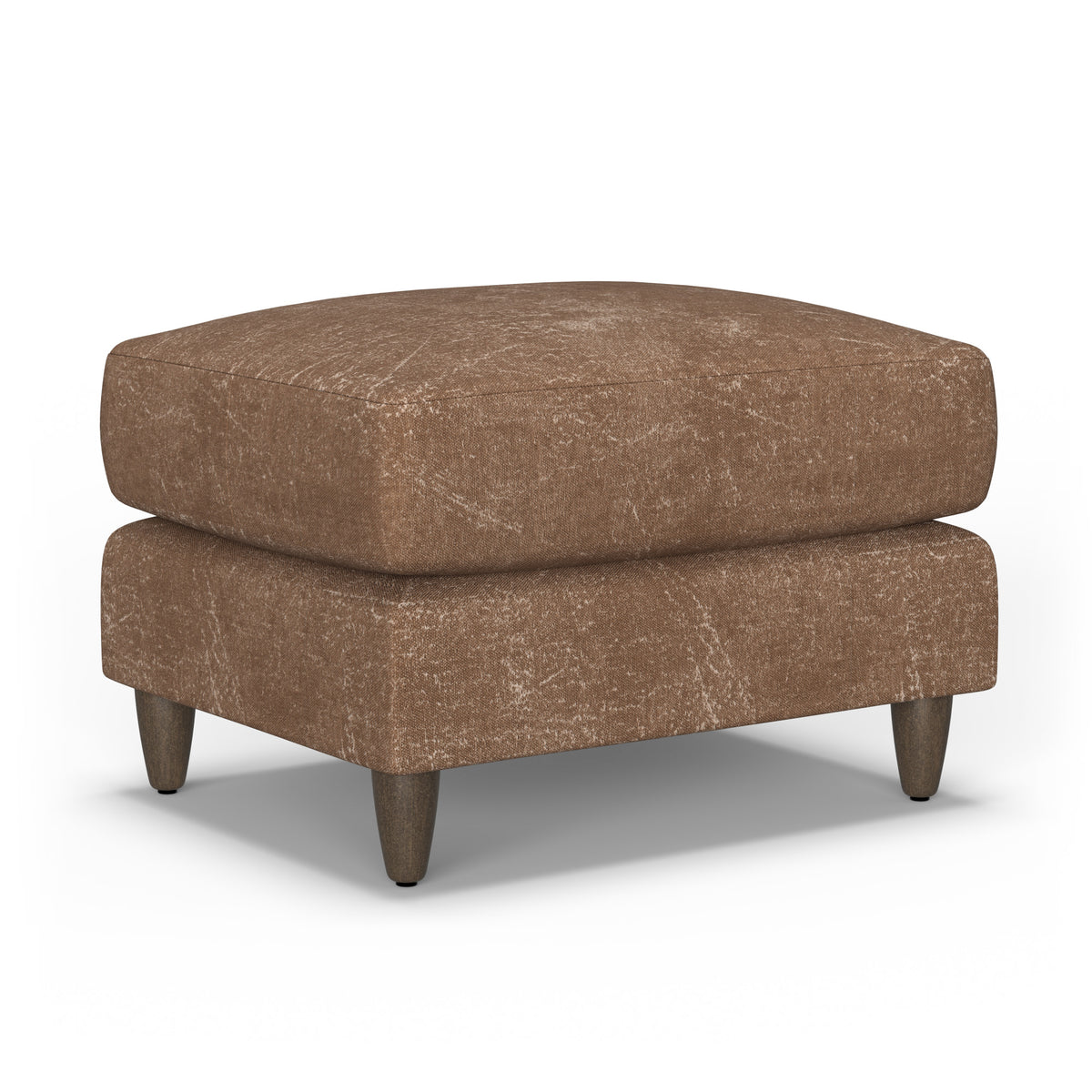 Fern Fabric Ottoman