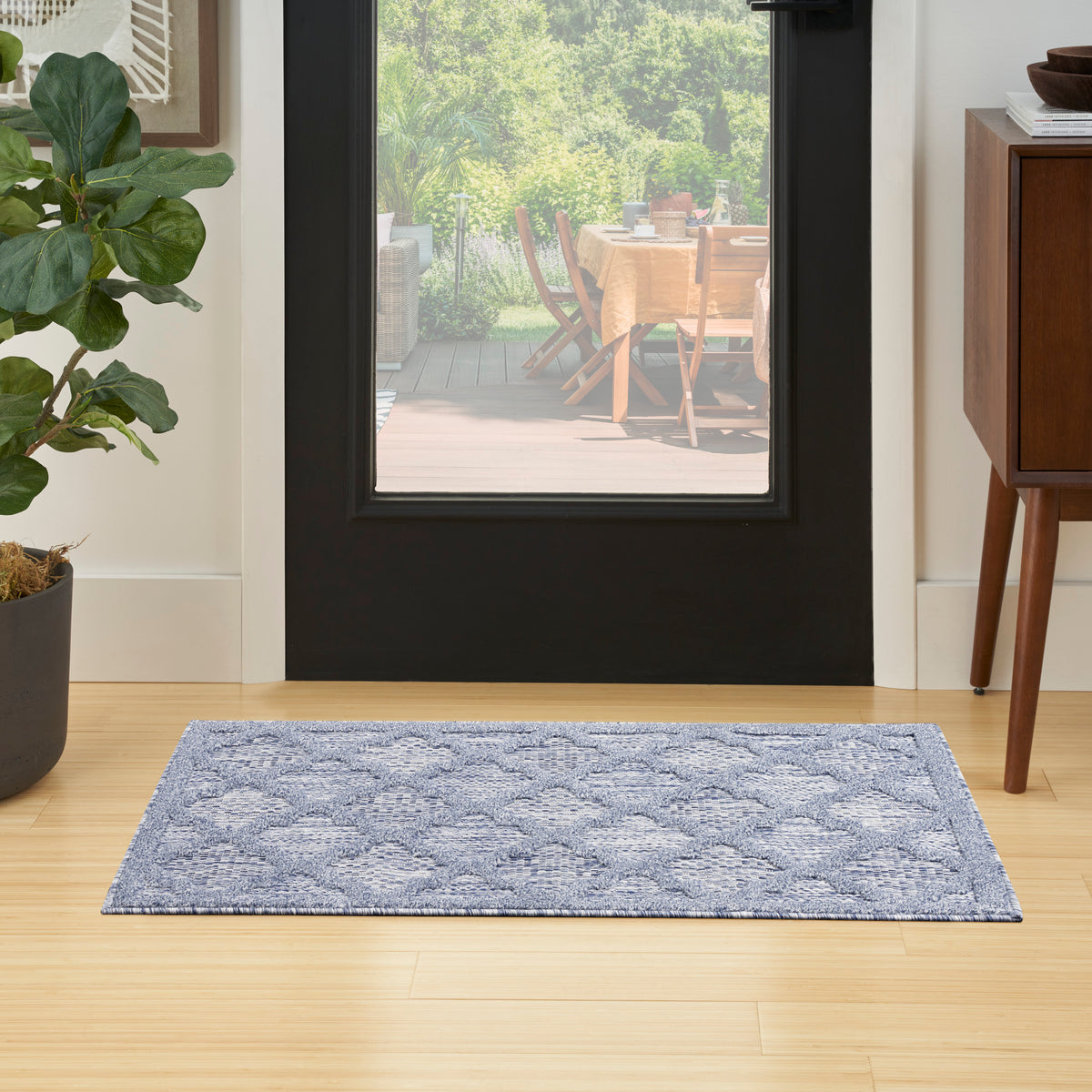 Easy Care NES01 Denim Blue Rug