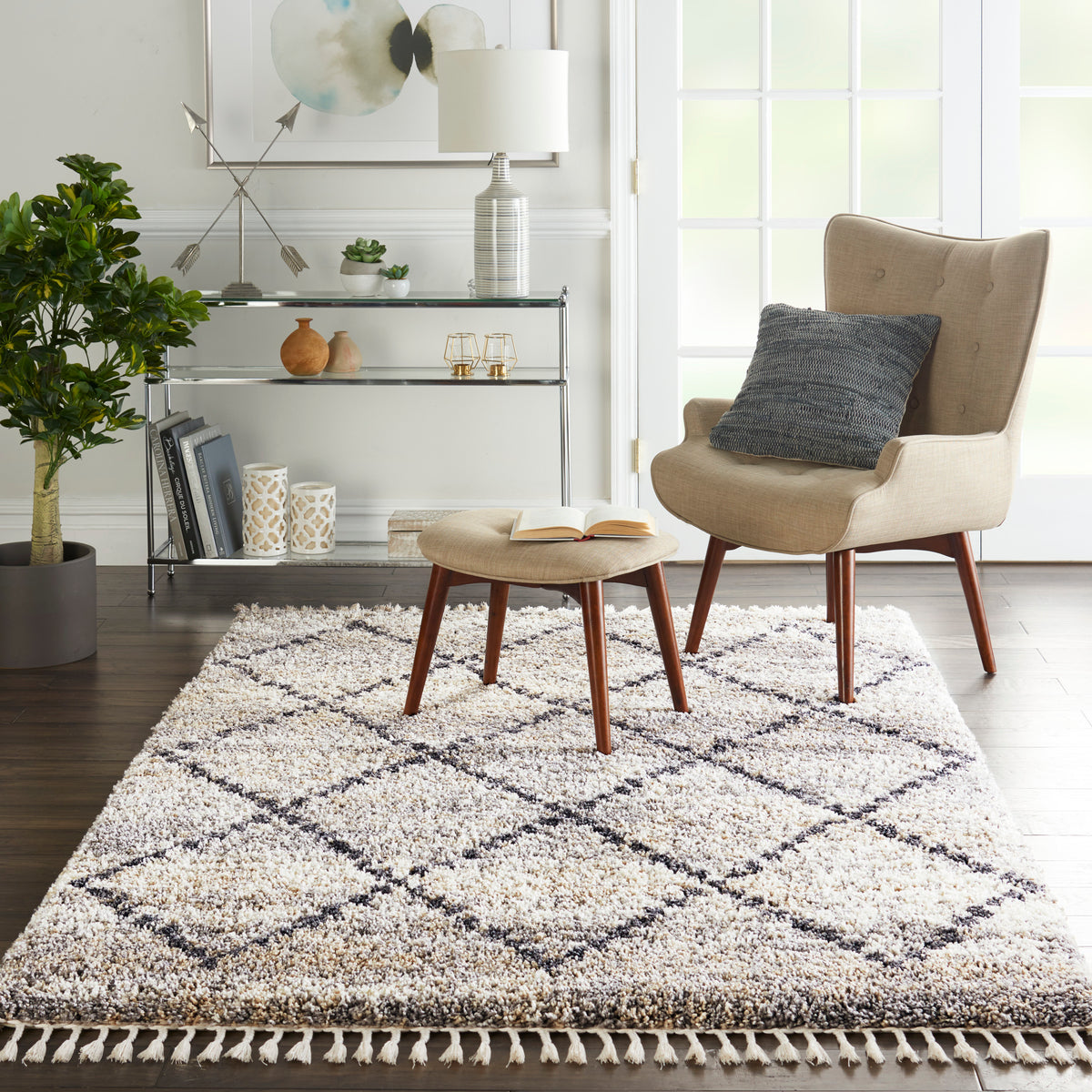 Oslo Shag OSL01 Silver Grey Rug