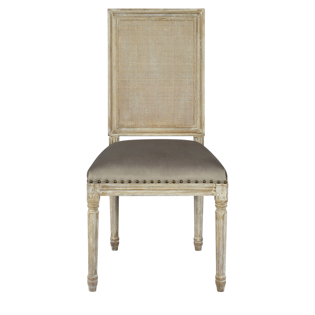 Square Maxwell Side Chair W/ Cane