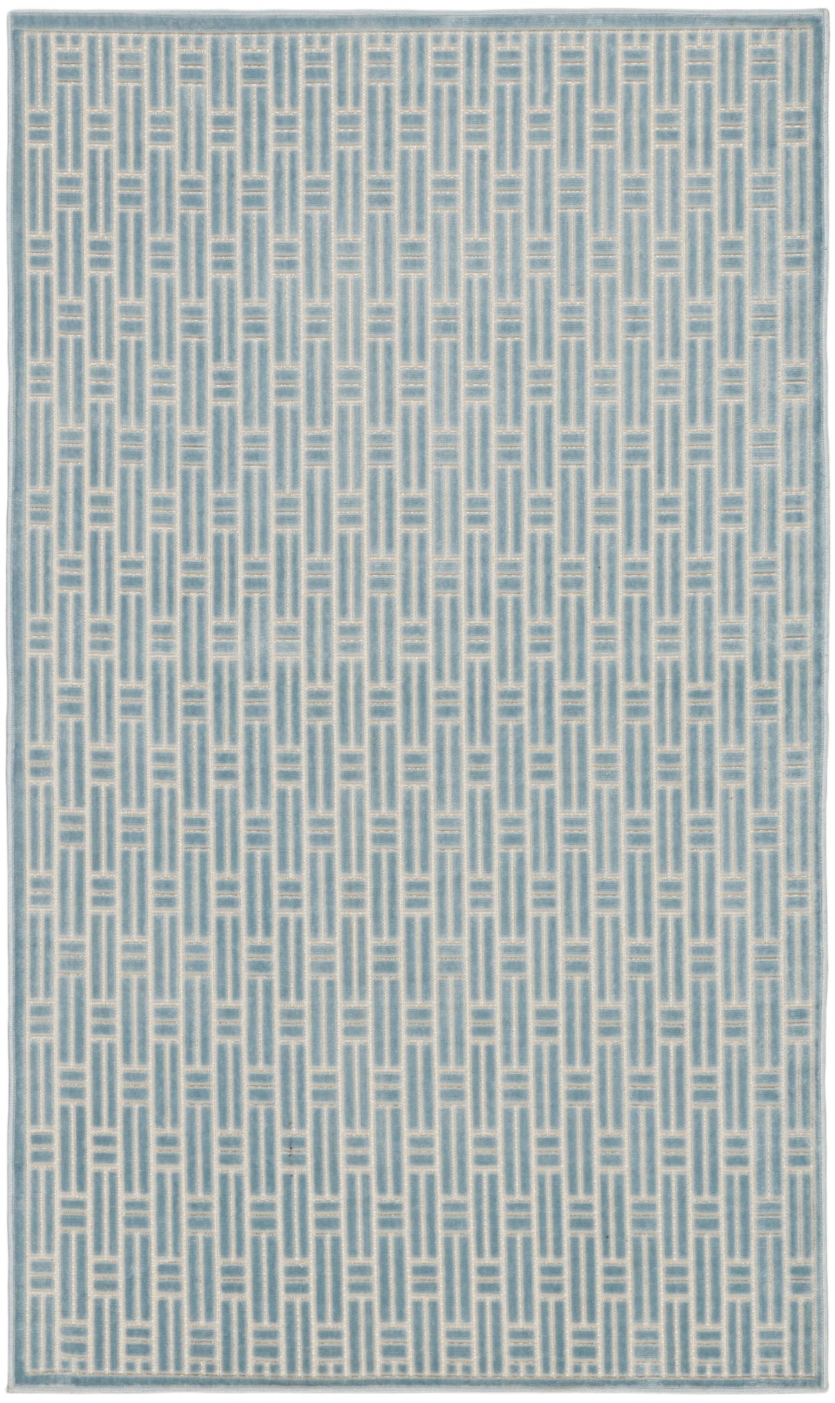 Washable Charm WCH02 Blue Ivory Rug