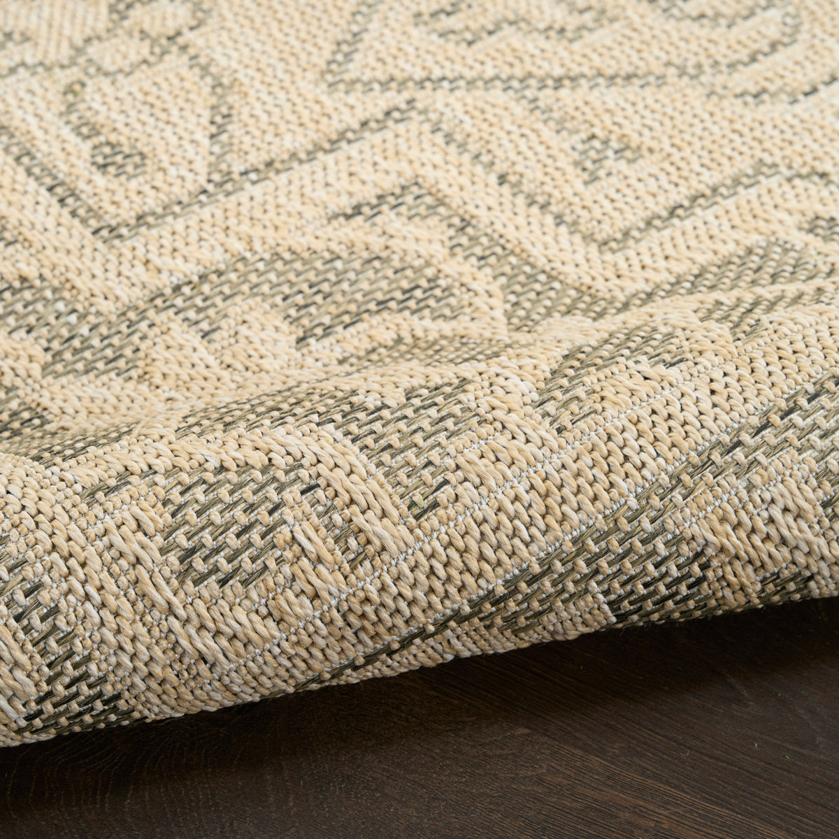 Tulum TLM05 Taupe Olive Rug