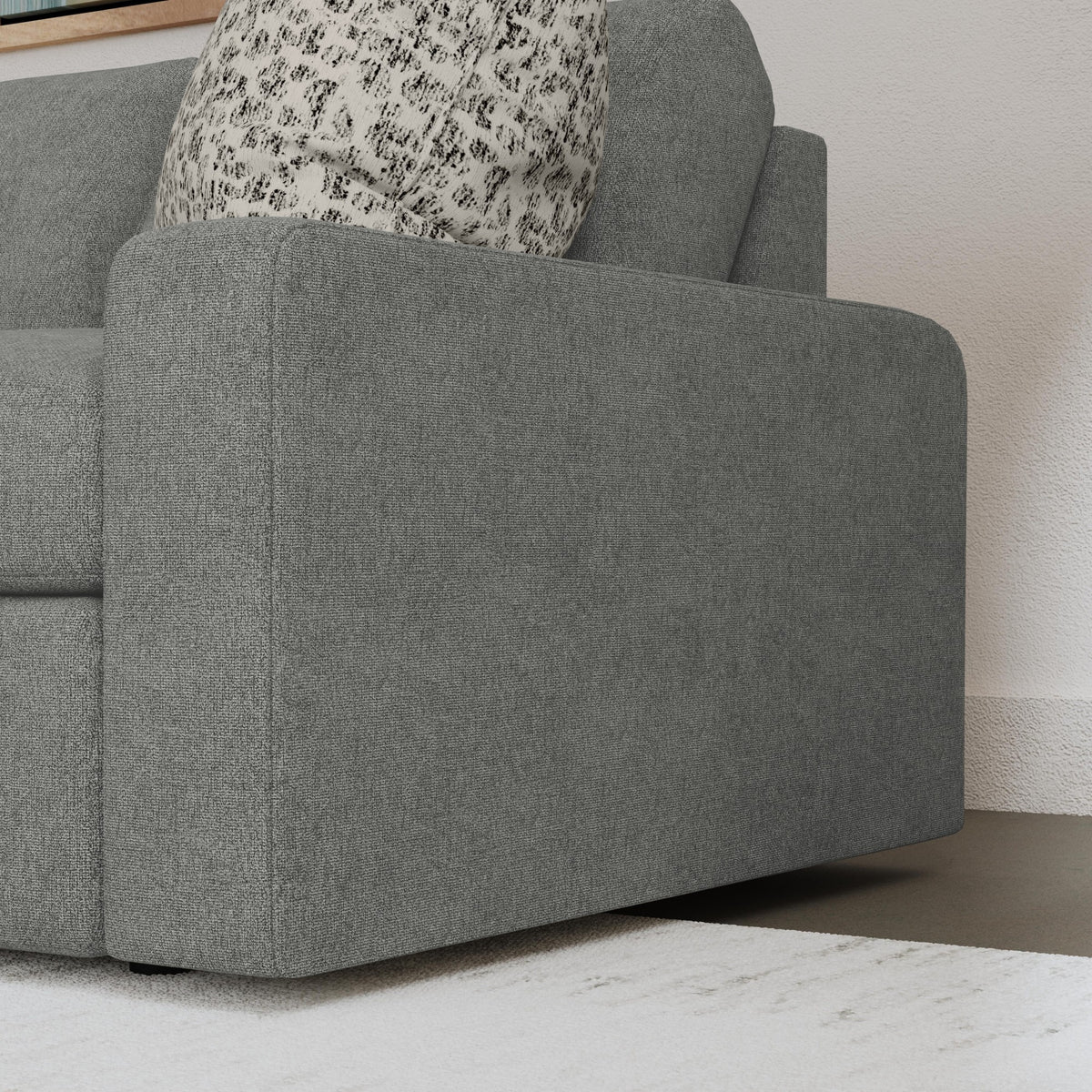 Sky Fabric Sofa 89" W