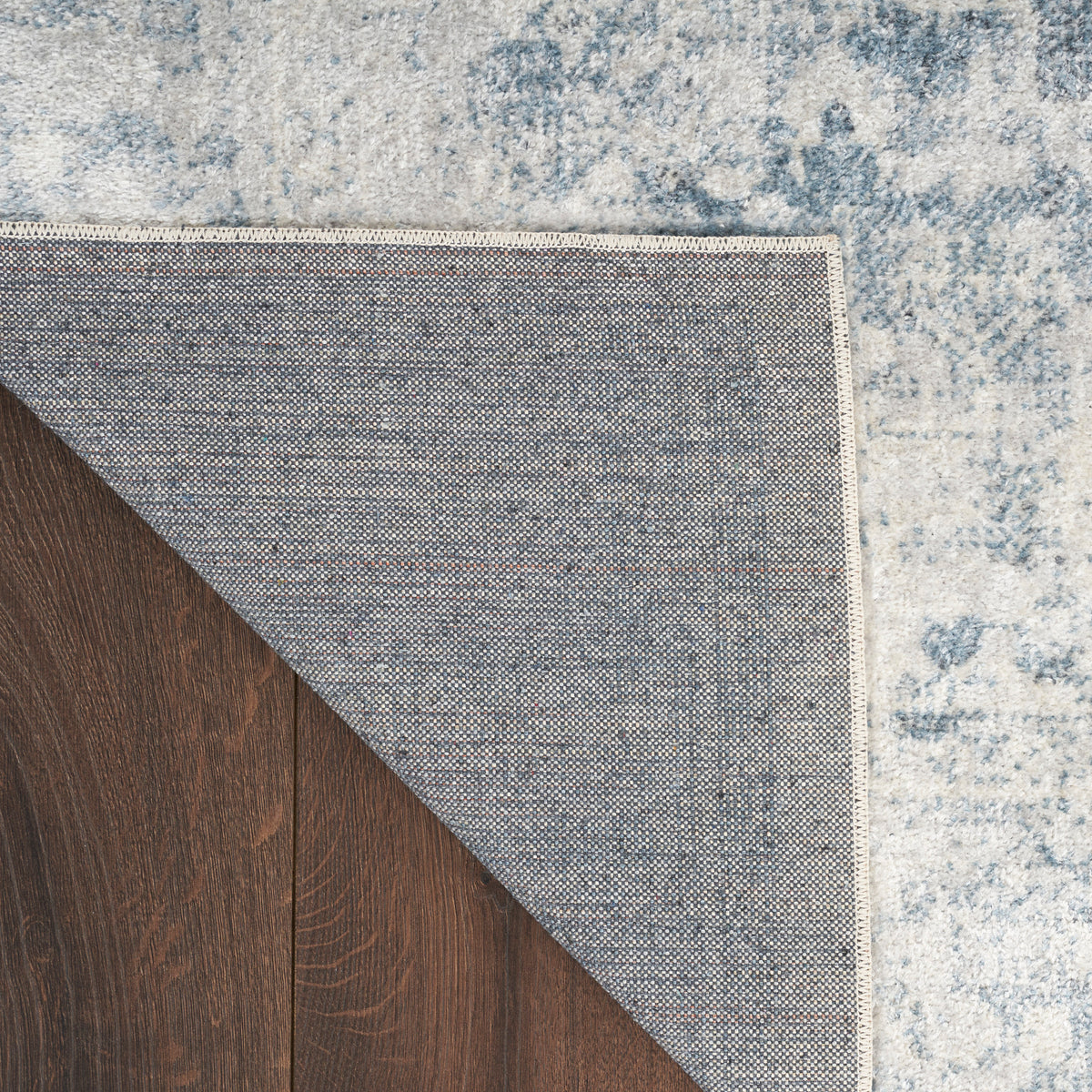 Astra Machine Washable ASW11 Blue Ivory Rug