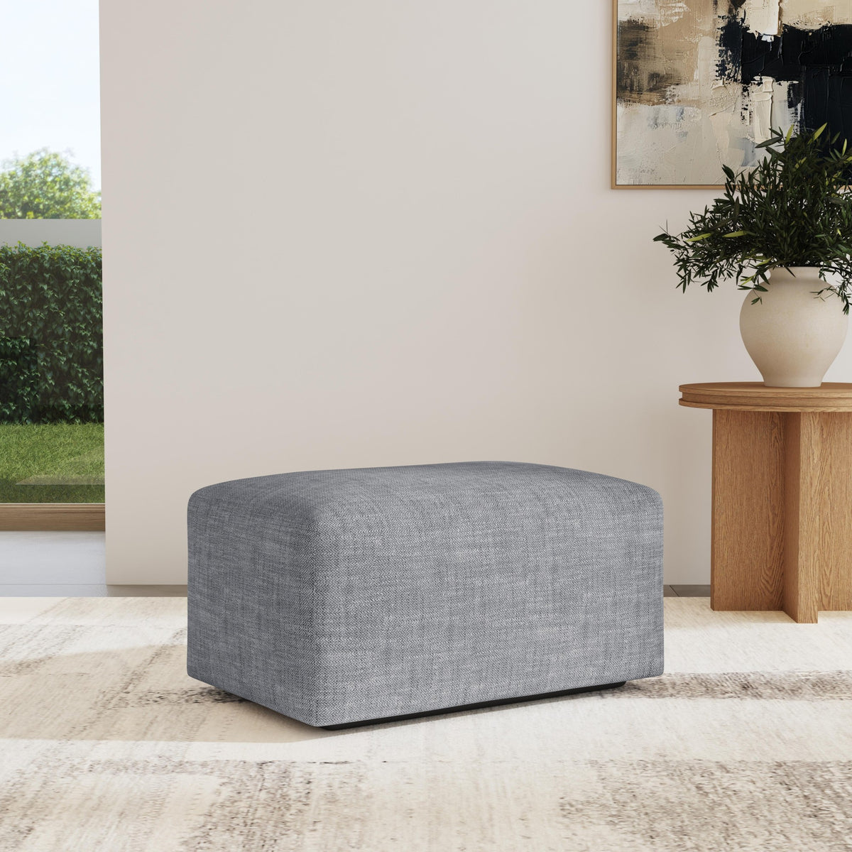 Dawson Fabric Ottoman
