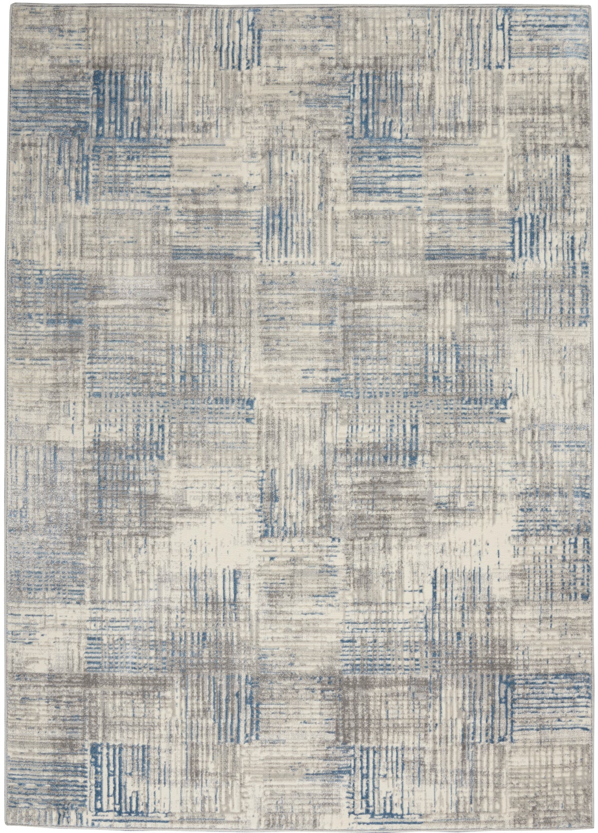Solace SLA03 Ivory Grey Blue Rug
