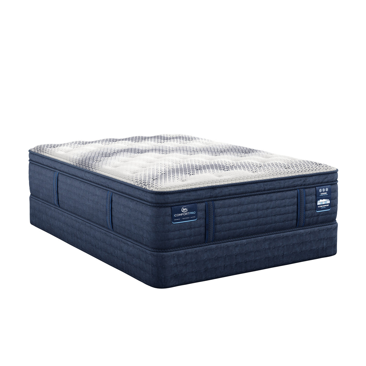 iComfortPro Buckingham 16" Latex Foam Plush Pillow Top Mattress