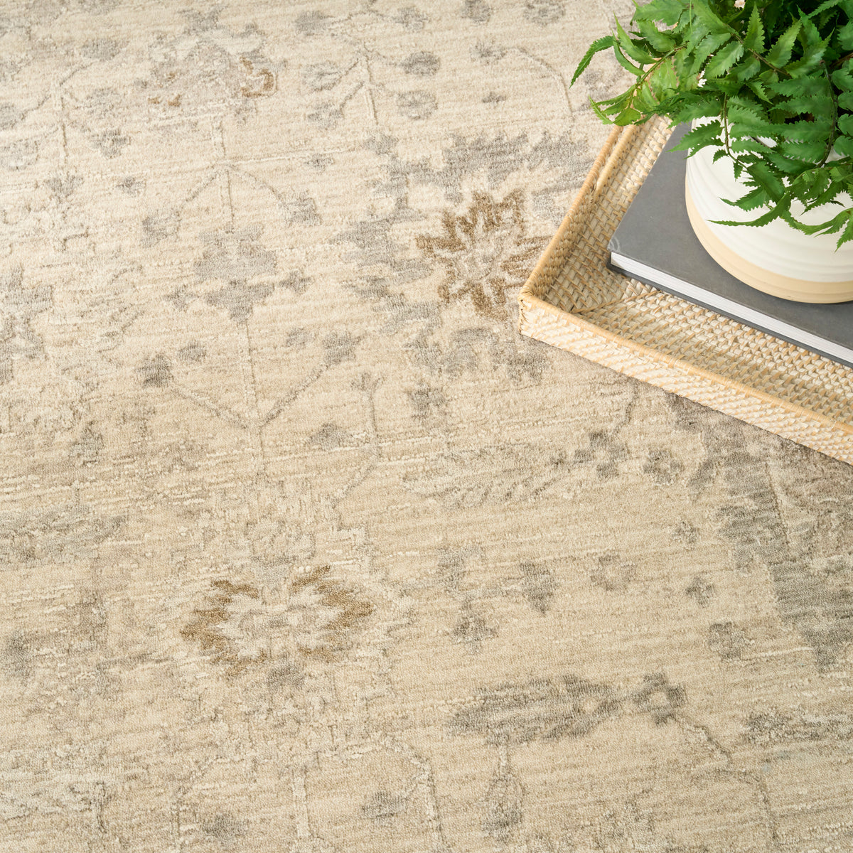 Moonlit MLI01 Ivory Grey Rug