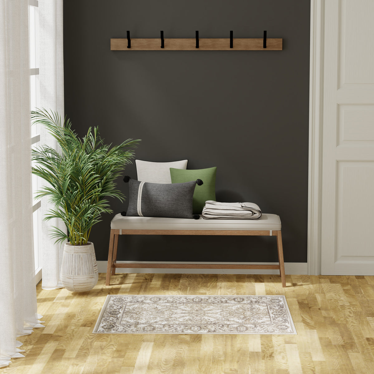 Dekor DEK03 Ivory Brown Rug