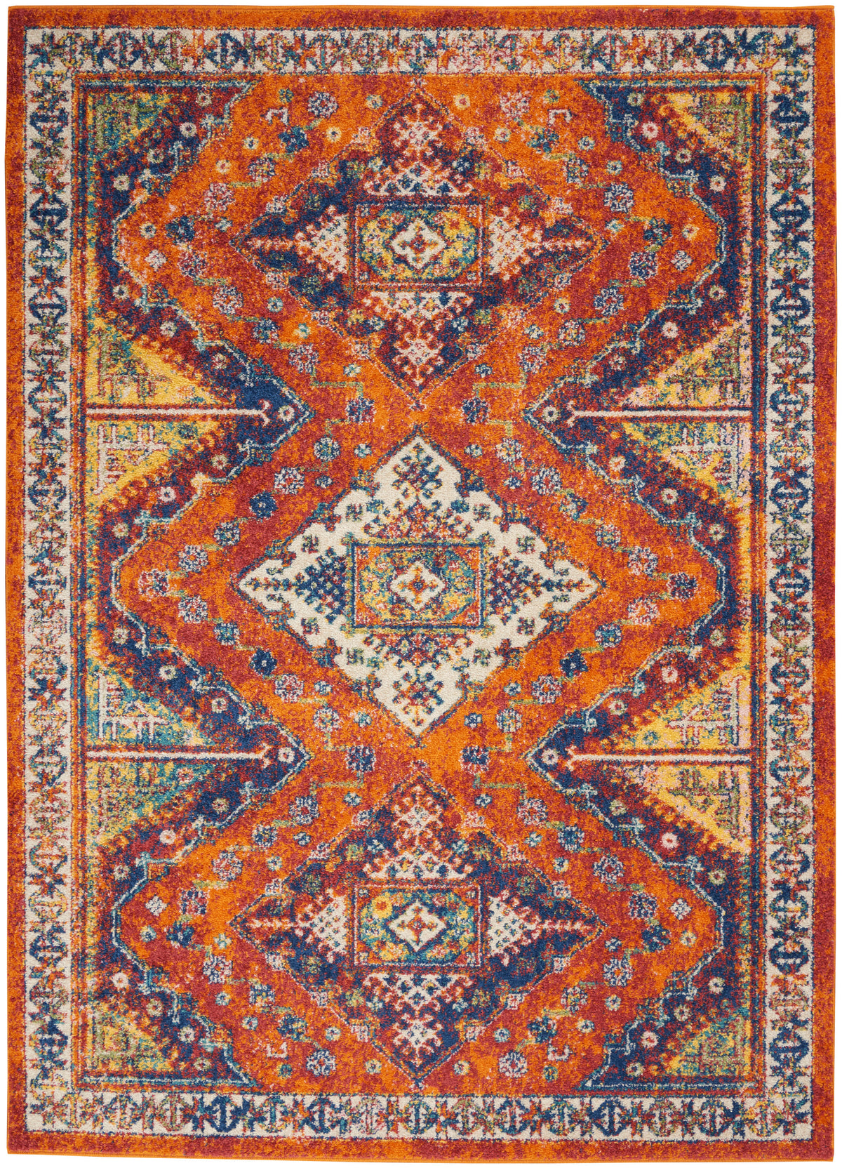 Allur ALR02 Orange Multicolor Rug