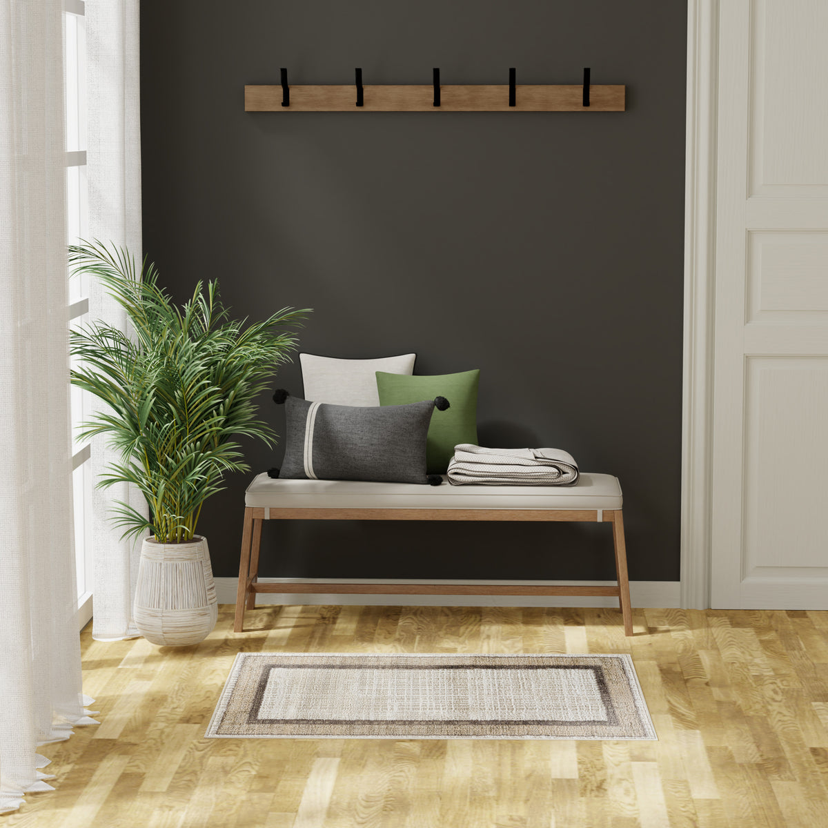 Dekor DEK06 Ivory Brown Rug