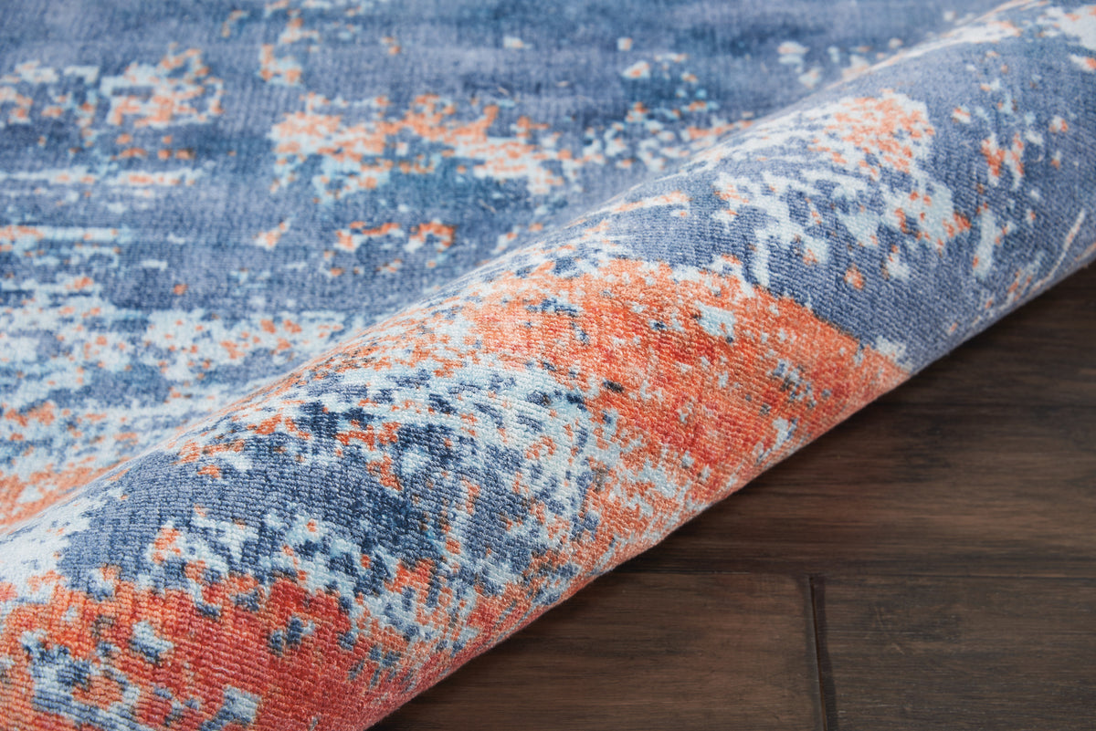 Safari Dreams KI374 Blue Brick Rug