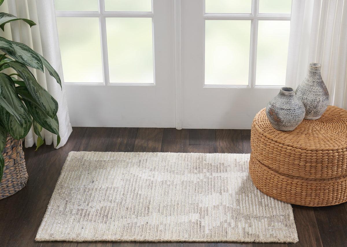 Ellora ELL01 Ivory Grey Rug