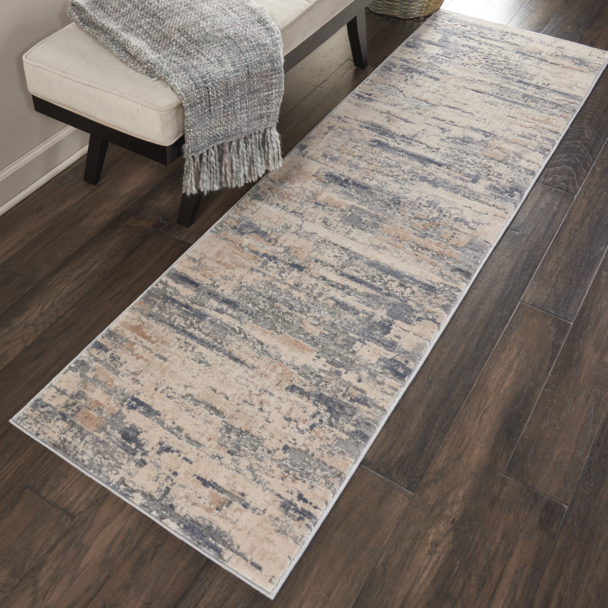 Rustic Textures RUS04 Beige Grey Rug