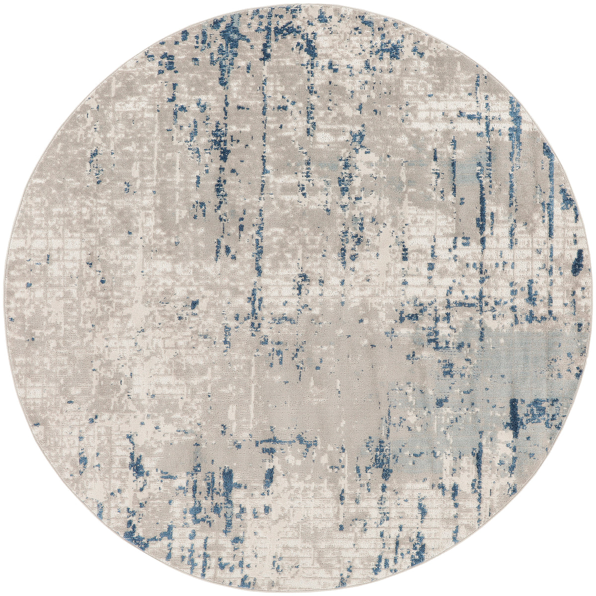 Quarry QUA01 Ivory Grey Blue Rug