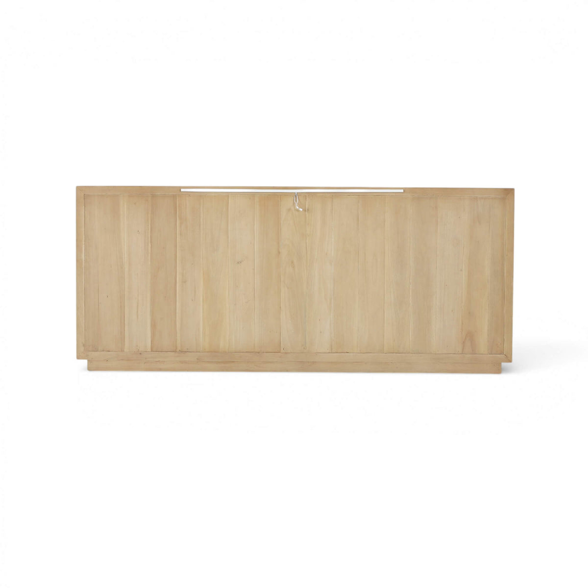 Vannes 4 Door Sideboard in Fruitwood w/ Glass Shelves & LED lights