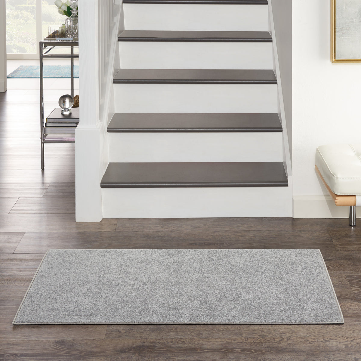 Nourison Essentials NRE01 Silver Grey Rug