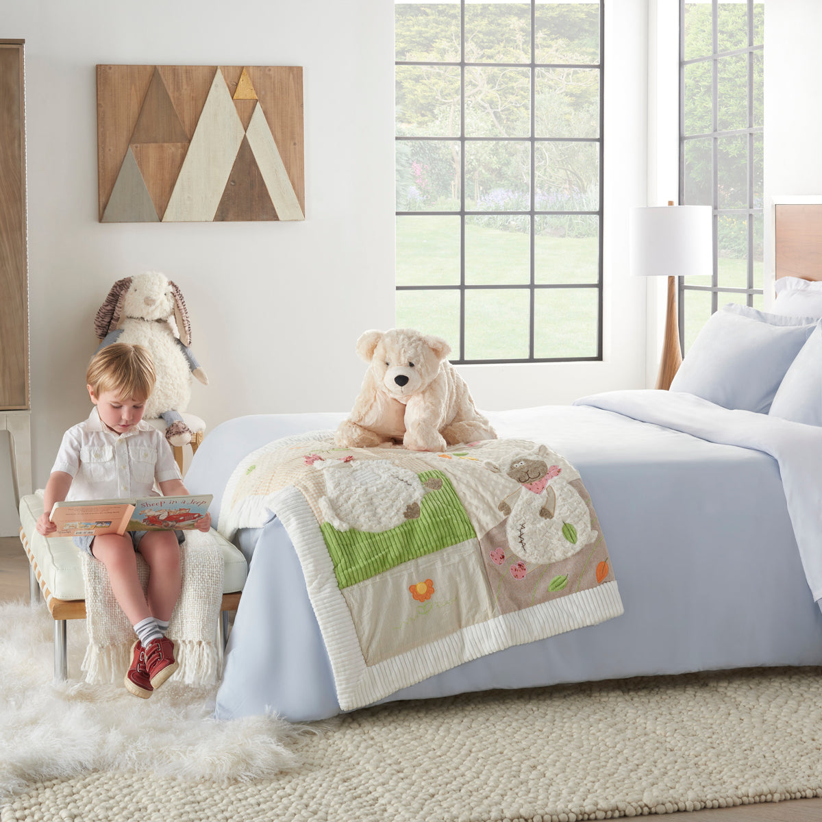 Plush Lines N0582 Ivory 18" x 22" Plush Animals