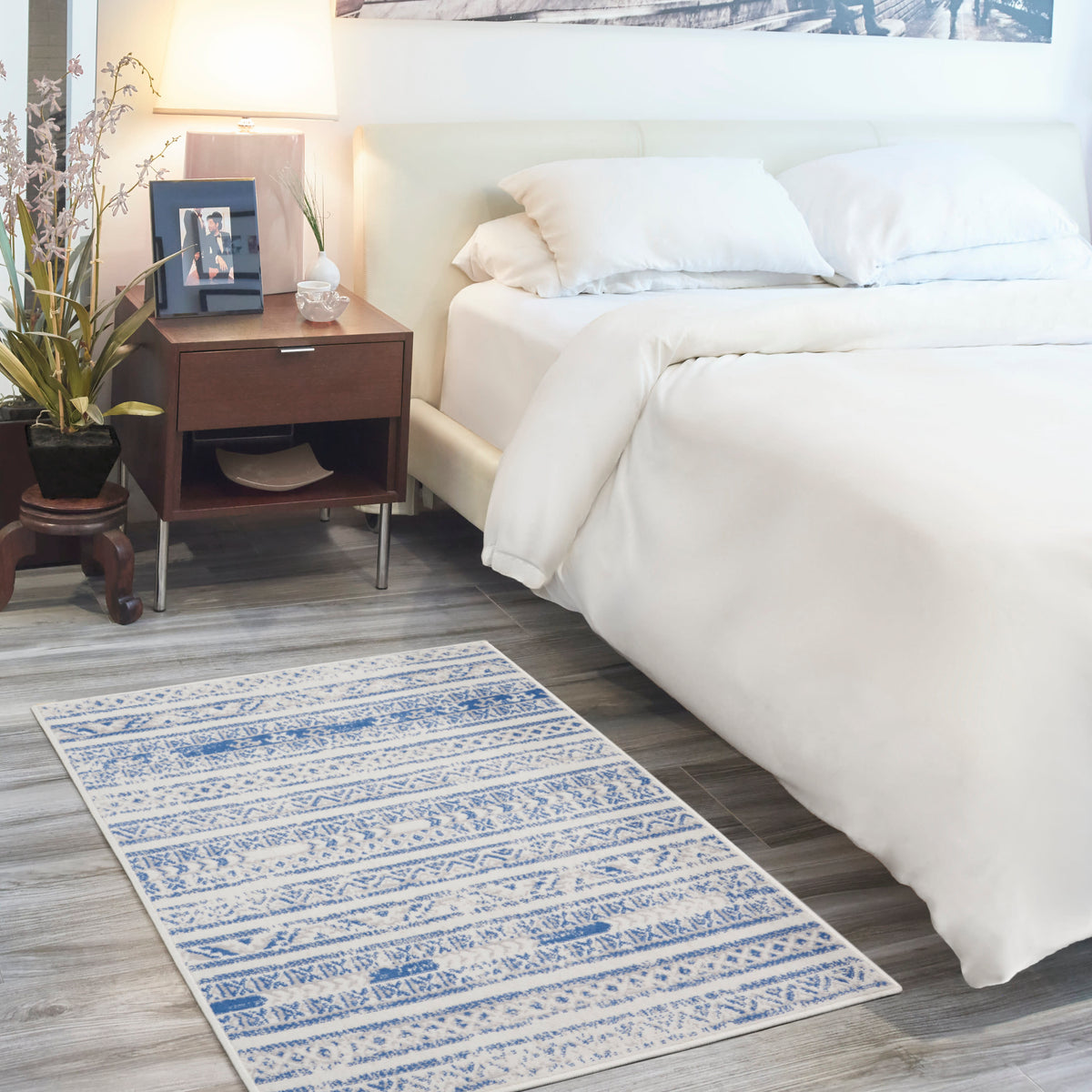 Whimsicle WHS16 Ivory Blue Rug