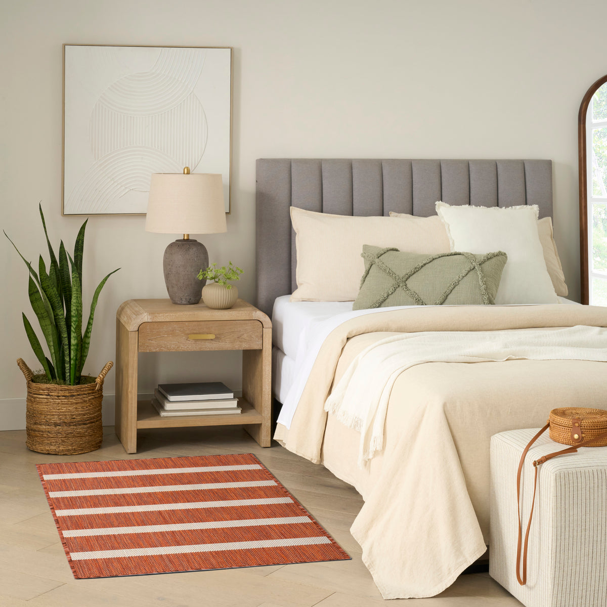 Positano POS03 Terracotta Ivory Rug