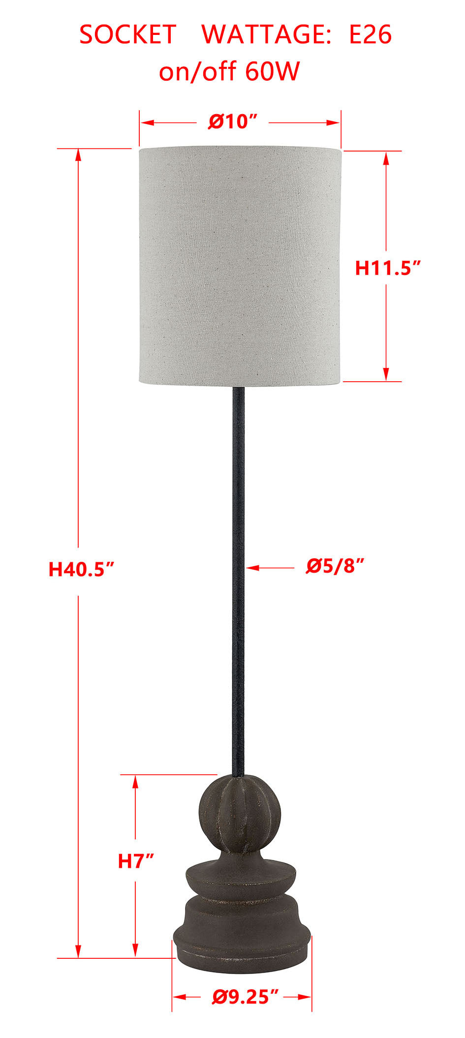 Rae Buffet Lamp