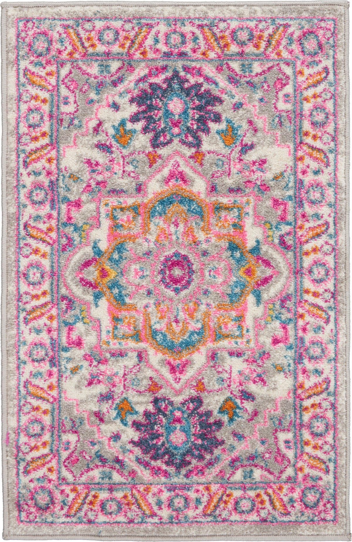 Passion PSN20 Light Grey Pink Rug