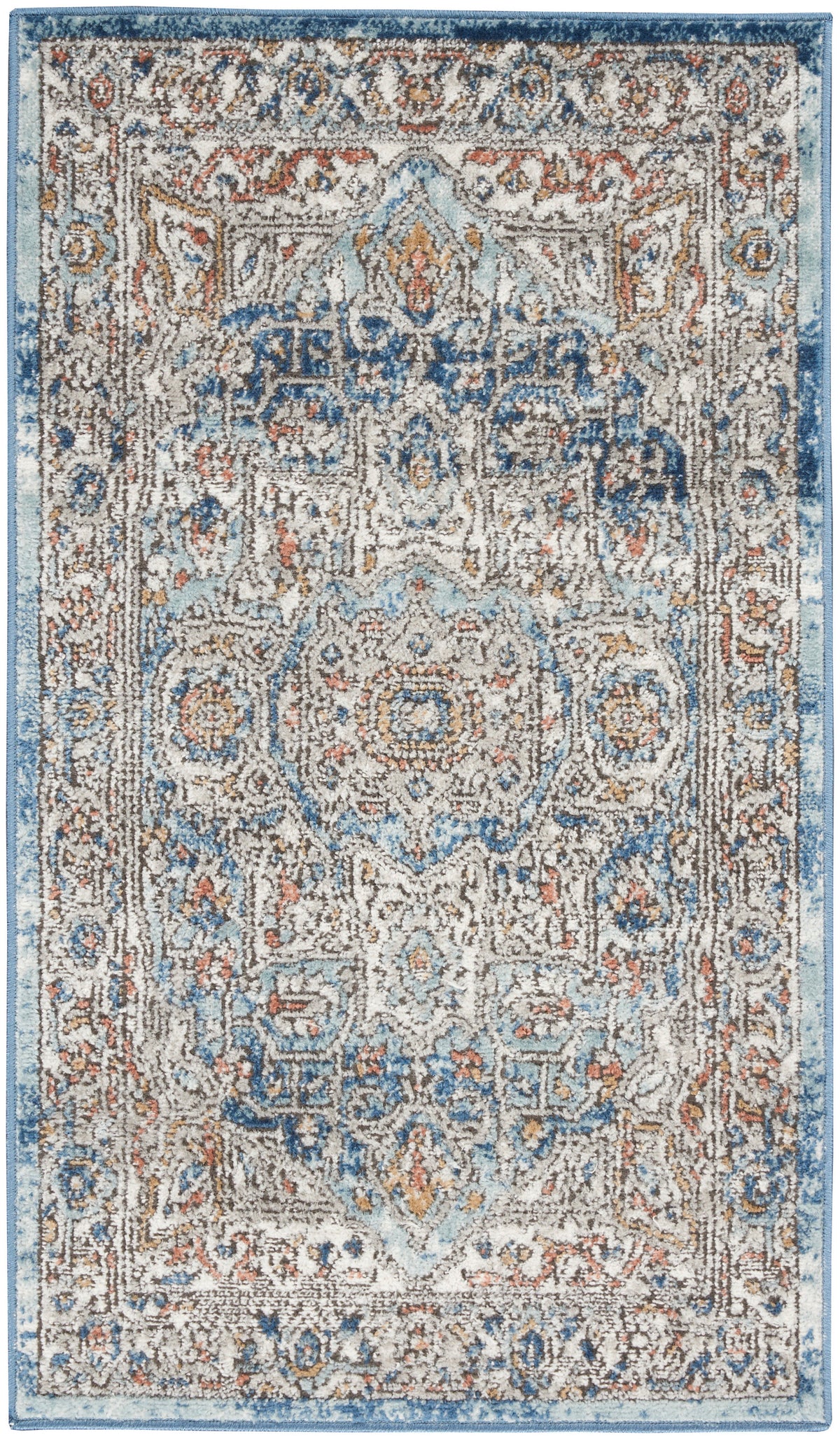 Quarry QUA11 Ivory Blue Rug