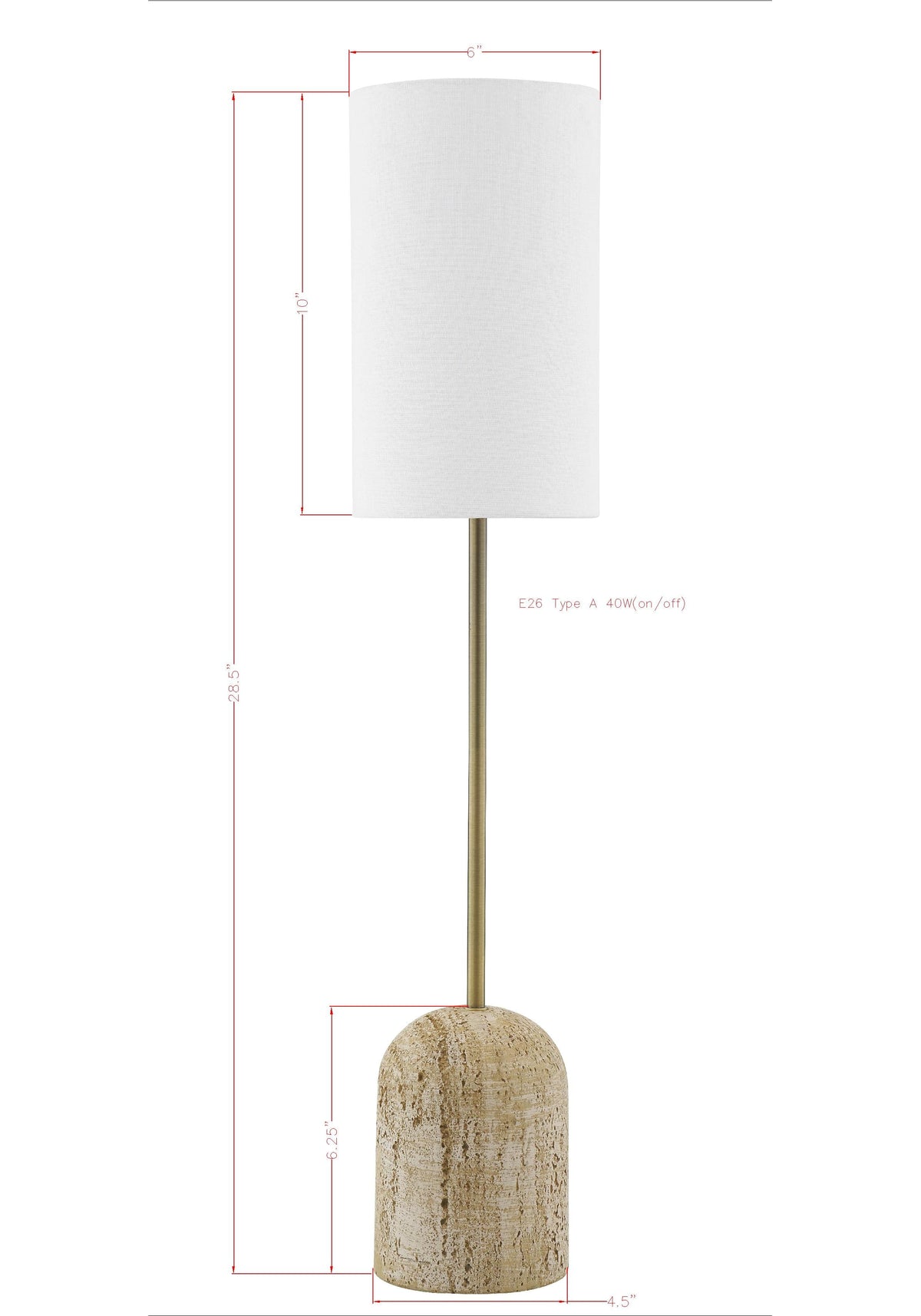 Caroline Buffet Lamp