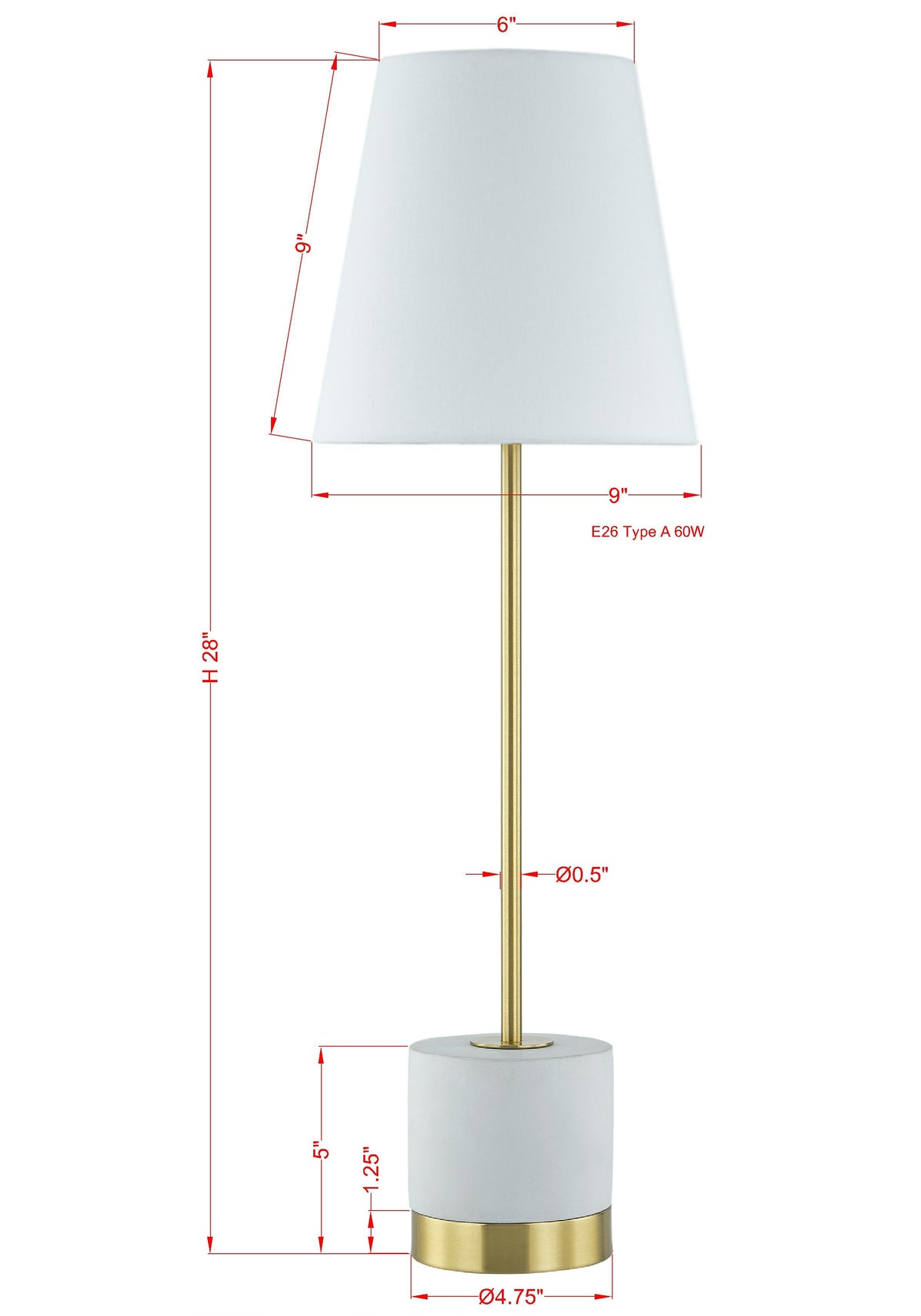 Billie Buffet Lamp